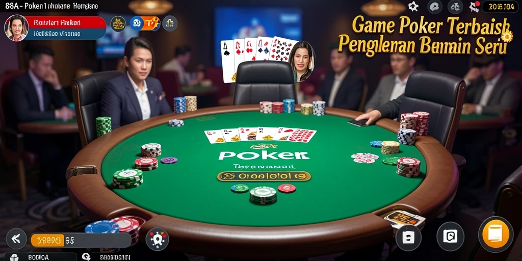 Tampilan gameplay seru dalam 898A dengan fitur permainan Poker.