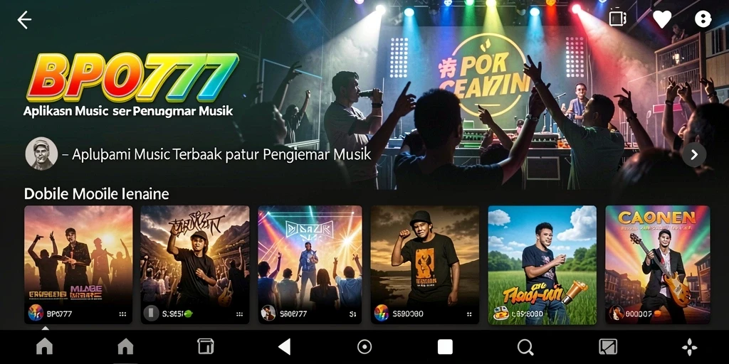 Screenshot gameplay BPO777 yang menampilkan pengalaman menyanyi yang seru.