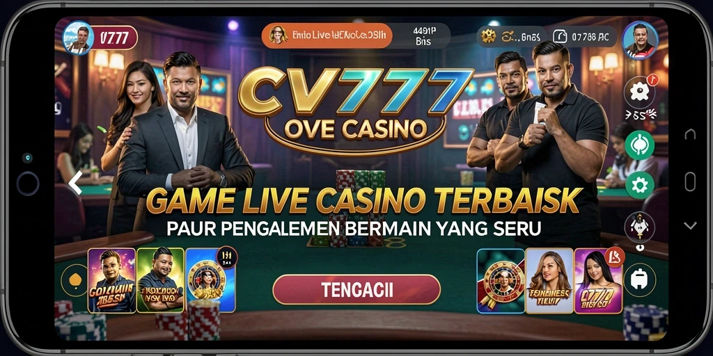 Tampilan gameplay Live Casino yang menarik di CV777.