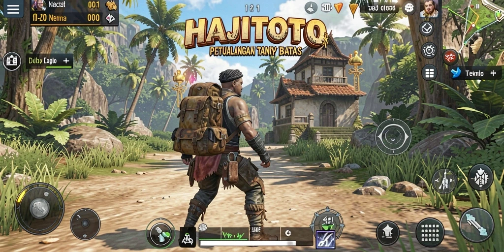 Tampilan gameplay menakjubkan dari dunia terbuka HAJITOTO.