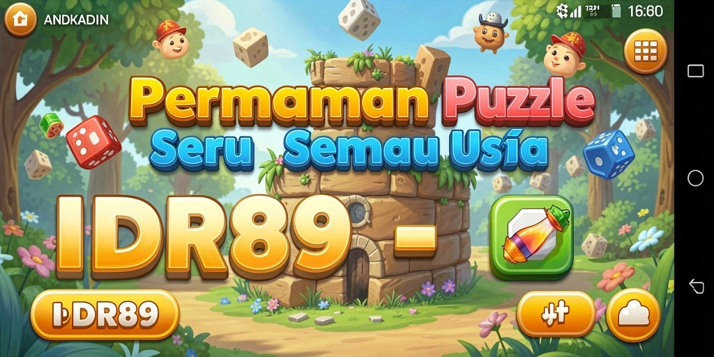 Tampilan gameplay Puzzle yang menarik dari IDR89.