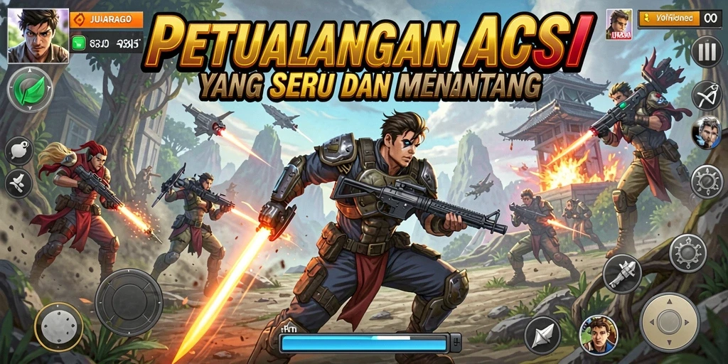 Gameplay JUARAGO yang penuh aksi dan petualangan seru.