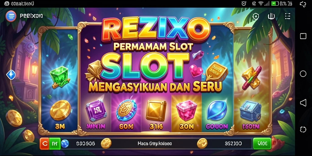Tampilan gameplay <strong>REZIXO</strong> yang menarik dan penuh warna.