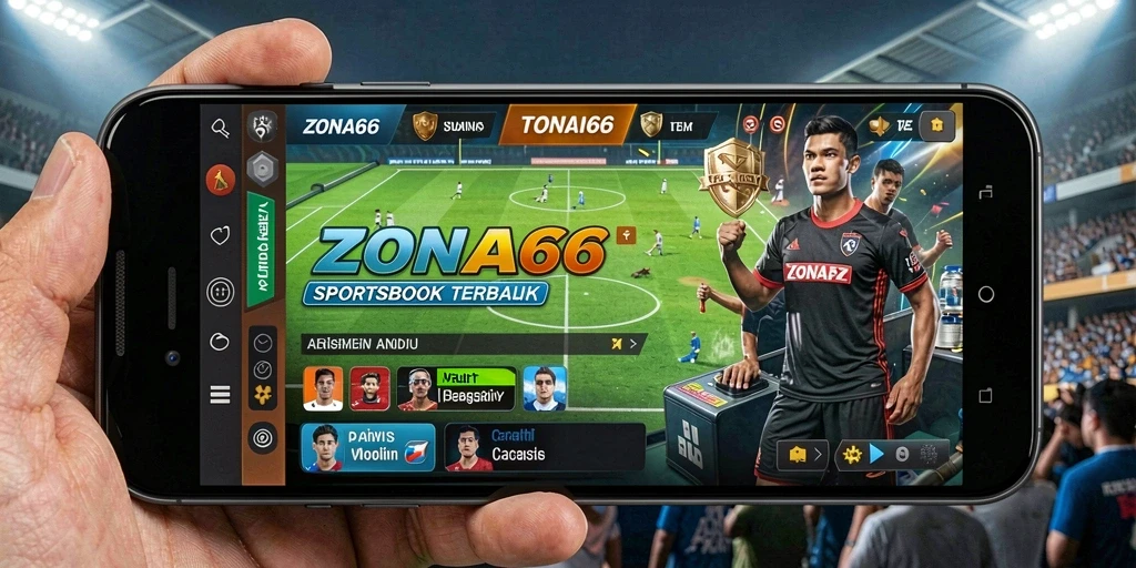 Tampilan gameplay taruhan olahraga yang mendebarkan di ZONA66.